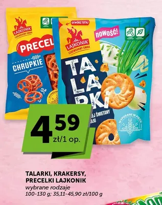 Talarki, krakersy, precelki Lajkonik promocja w ABC
