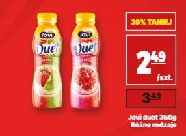 Napój jogurtowy Jovi Duet truskawka-kiwi promocja w API Market