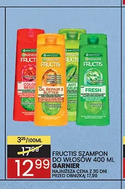 Szampon do włosów Fructis Oil Repair 3 Butter Garnier promocja w Wafelek