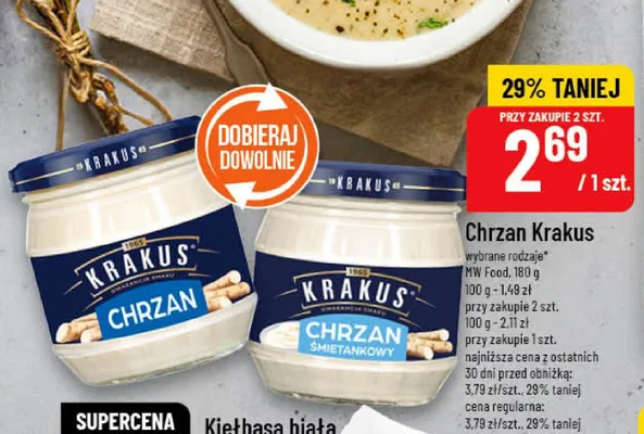Chrzan śmietankowy promocja w POLOmarket