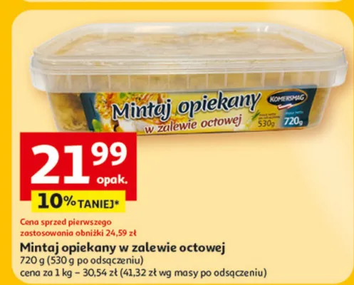 Mintaj opiekany w zalewie octowej promocja w Auchan