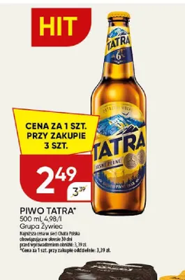 Piwo Tatra promocja w Chata Polska