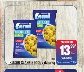 Kluski śląskie z dziurką Fami promocja w Tomi Markt
