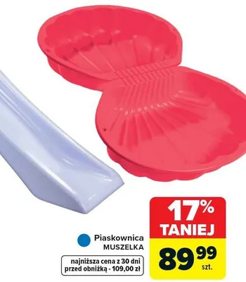 Piaskownica Muszelka promocja w Carrefour