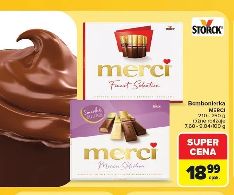 Bombonierka Merci Mousse Selection promocja w Carrefour