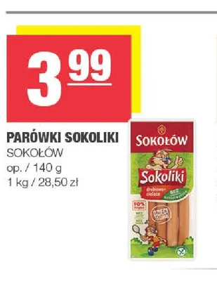 Parówki Sokoliki Sokołów promocja w SPAR