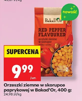 Orzeszki ziemne w skorupce paprykowej Bakad'Or Red Pepper Flavoured promocja w Biedronka