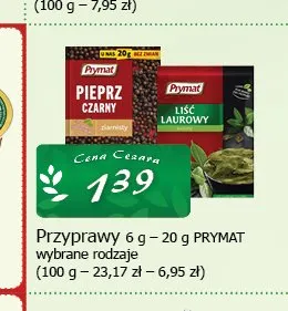 Przyprawy Prymat promocja w CEZAR Delikatesy