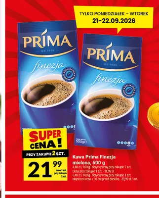 Kawa mielona Prima Finezja promocja w Twój Market