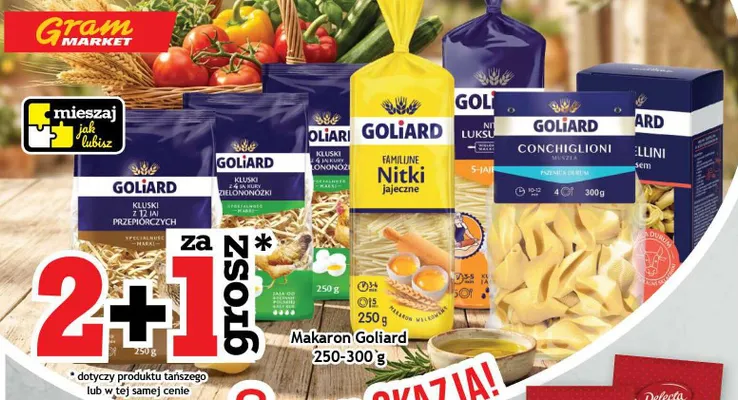 Makaron Nitki jajeczne Goliard promocja w Gram Market