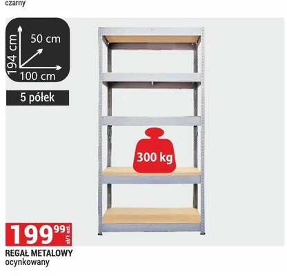 Regał metalowy ocynkowany promocja w Merkury Market