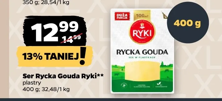 Ser Rycka Gouda Ryki promocja w Netto