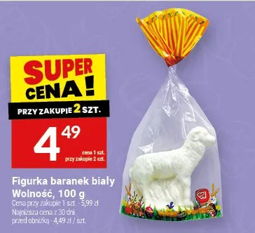 Figurka baranek biały Wolność promocja w Twój Market