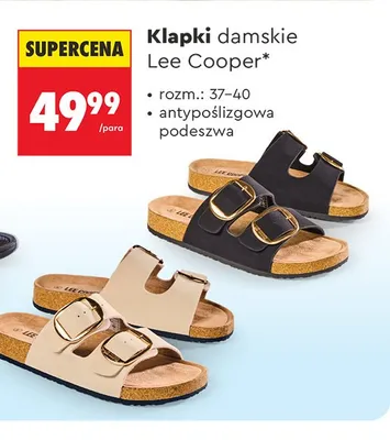 Klapki damskie Lee Cooper promocja w Biedronka
