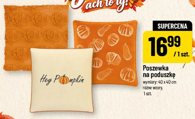 Poszewka na poduszkę 40x40 cm promocja w POLOmarket