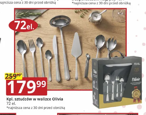 Komplet sztućców w walizce Olivia 72 el. promocja w Prymus AGD
