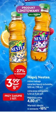 Napój Nestea Green Tea Cherry Raspberry promocja w Żabka