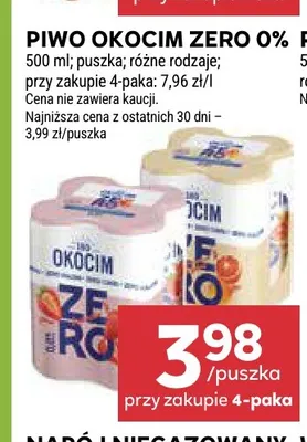 Piwo bezalkoholowe Okocim promocja w Stokrotka