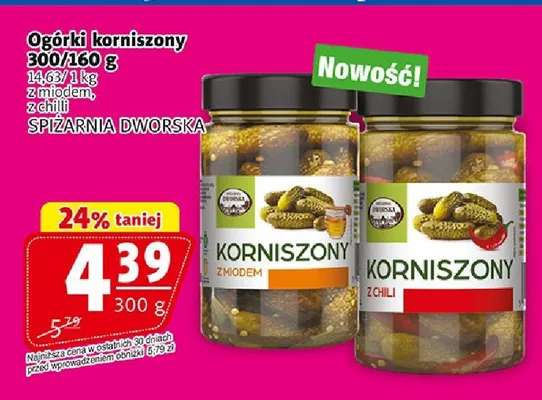 Ogórki korniszony z miodem Spiżarnia Dworska promocja w Prim Market