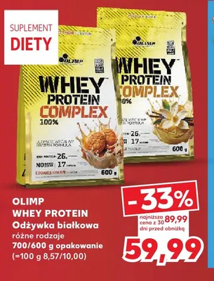 Odżywka białkowa Olimp Whey Protein promocja w Kaufland