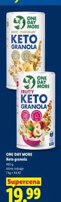 Keto granola Fruity One Day More promocja w Lidl