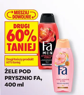 Żele pod prysznic DRUGI -60% promocja w Biedronka