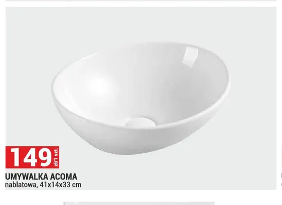 Umywalka nablatowa Acoma promocja w Merkury Market