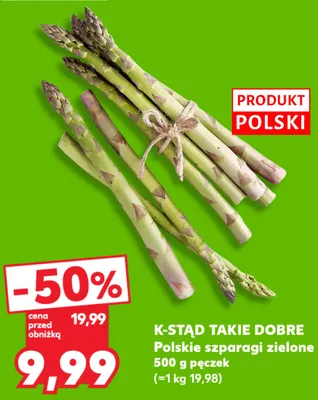 Polskie szparagi zielone K-Stąd Takie Dobre promocja w Kaufland