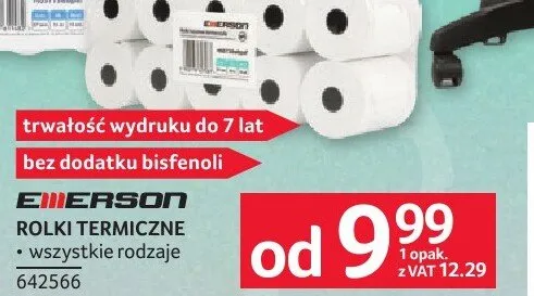 Rolki termiczne EMERSON ROLKI TERMICZNE promocja w Selgros