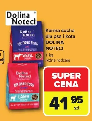 Karma sucha dla psa i kota Dolina Noteci promocja w Carrefour
