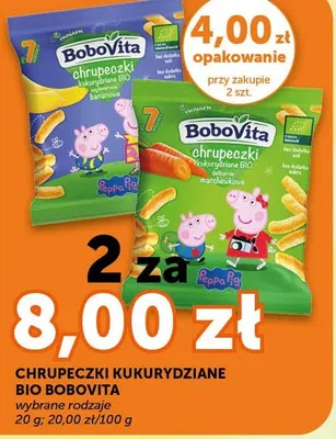 Chrupeczki kukurydziane BIO BoboVita bananowe promocja w ABC