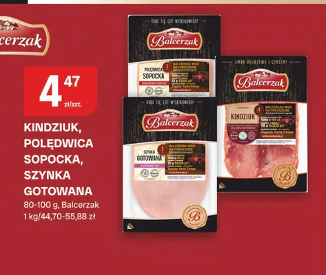 Szynka gotowana Balcerzak promocja w Chorten