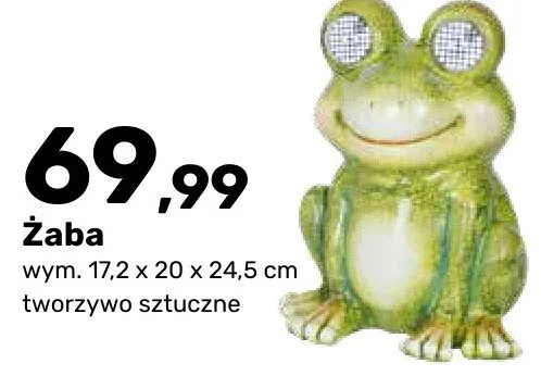 Żaba tworzywo sztuczne wym. 17,2 x 20 x 24,5 cm promocja w Bricomarche