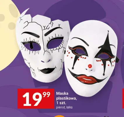 Maska plastikowa lalka promocja w Twój Market