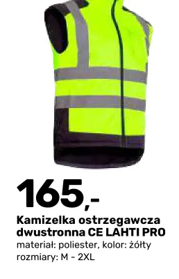 Kamizelka ostrzegawcza dwustronna Lahti Pro promocja w Bricomarche