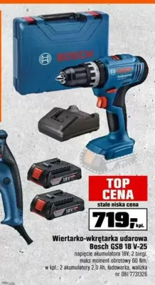 Wiertarko-wkrętarka udarowa Bosch Gsb 18V-25 promocja w OBI