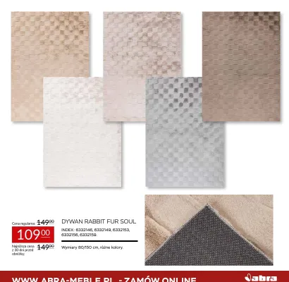 Dywan Rabbit Fur Soul promocja w Abra Meble