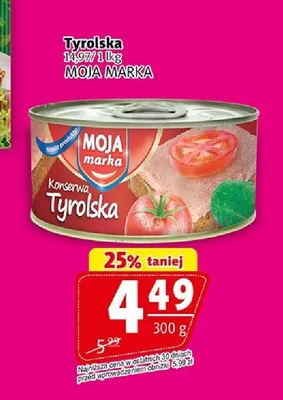 Konserwa Tyrolska Moja Marka promocja w Prim Market