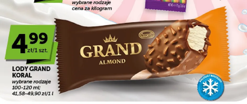 Lody Grand Almond promocja w Euro Sklep