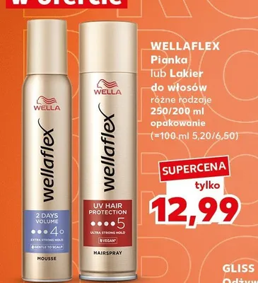 Pianka do włosów Wellaflex Volume promocja w Kaufland