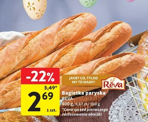 Bagietka paryska Reva promocja w Intermarche
