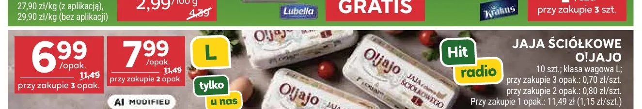 Jajka kurze ściółkowe O!Jajo promocja w Stokrotka