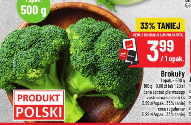 Brokuły promocja w POLOmarket