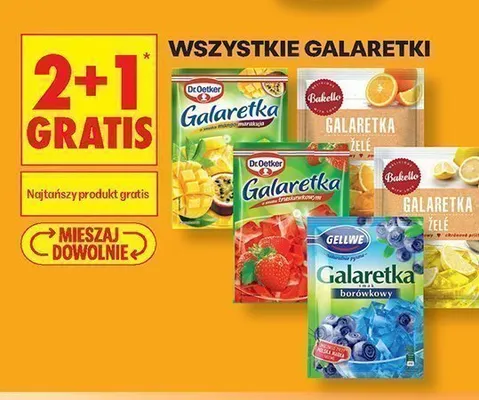 Galaretka żelé pomarańczowa Bakello promocja w Biedronka