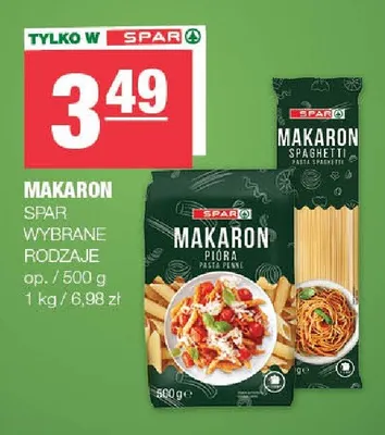 Makaron spaghetti SPAR promocja w SPAR