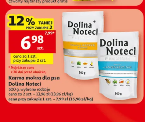 Karma mokra dla psa Dolina Noteci Premium z kaczką promocja w Auchan