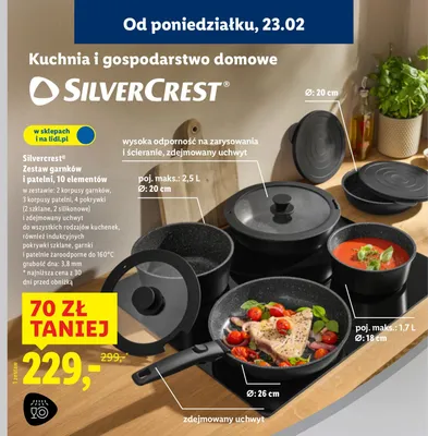 Zestaw garnków i patelni, 10 elementów promocja w Lidl