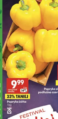 Papryka żółta promocja w Delikatesy Centrum