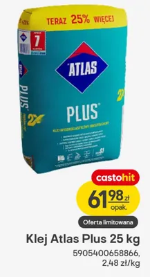 Klej Atlas Plus promocja w Castorama