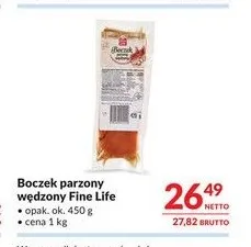 Boczek parzony wędzony Fine Life promocja w Makro